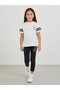 Slogan Print Round Neck T-Shirt and Leggings Set - 2