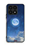 غطاء حماية لهاتف Honor X8a بتصميم غيوم القمر