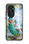 غطاء حماية لهاتف Oppo Reno10 Pro Plus بتصميم الطاووس