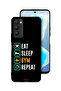 غطاء حماية لهاتف Tecno Camon 18 Eat Sleep Gym Repeat