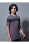 Color Block Short Sleeves Round Neck T-Shirt - 2