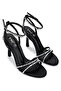 Women's Vegan Black Heeled Shoes - 2