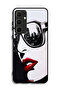 Samsung Galaxy A35 5G Protective Case Cover Girl Face Abstract Art