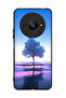 Xiaomi Redmi A3 4G Protective Case Cover Tree Neon Body Of Water Reflection Digital Art