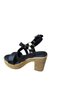 Women's Platform Heeled Cork Sole Summer Shoes - 3