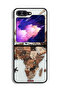 غطاء حماية لهاتف Samsung Galaxy Z Flip6 بتصميم خريطة العالم