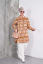 Brown Striped Tunic and Cream Trousers Set - 5