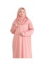 Prayer Dress Scarf Prayer Rug Prayer Beads Set, Islamic Clothing Set Ferace Turban Shawl - Powder - 4