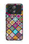 Xiaomi Poco F6 Pro Protective Case Cover Mandala Squares Pattern