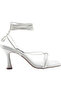 Pemres 3Fx White Women's Heeled Sandals