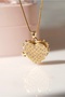 Stainless Steel Elegant Stone Heart Locket Necklace