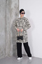 Black Labyrinth Striped Tunic and Black Pants Set - 3