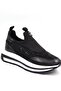 Kindep Drop Stone Detailed Poly Light Sole Casual Women's Shoes Black - 2