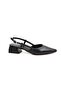 Cico Low Thick Heeled Closed Toe Women's Shoes Black - 2