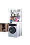 3-Tier Multi-functional Over Washing Machine Metal Storage Organizer Shelf Rack - 6