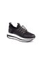 Kindep Poli Light Sole Stone Piping Detailed Casual Women's Shoes Black