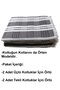Buldan Cotton Sofa Cover Maxi Set (3+3+1+1)-Dark Brown Cream - 2