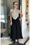 Zigzag Collar Detailed Maxi Dress - 8