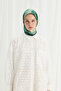Lotus Pattern Soft Scarf -Green