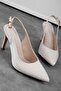 Leny Women's Open Back Pointed Toe Heeled Shoes 4075 - 2