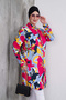 Colorful Mosaic Patterned Shirt Tunic - 2