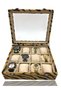 Diji 12 Watch Box Watch Case Tiger Inside Cream Cream Padded