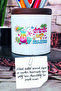 حامل أقلام سيراميك مطبوع عليه Drink Up Beaches منظم سطح المكتب - 2