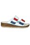 25Y Nbl04 White Women's Genuine Leather Daily Slippers - 2