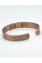 Adjustable Men's and Women's Copper Bracelet with Line Pattern on the Outside and Prayer Motif on the Inside – Energy and Healing Jewelry - 4