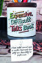 حامل أقلام سيراميك مطبوع عليه Talk Expensive Difficult And Talks منظم سطح المكتب - 2