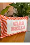 Ciao Bella Written Double Sided Decorative Suede Throw Pillow Cover - Decorative Throw Pillow Cover - 30X50Cm - 3