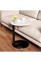 Round Bedside Table, Coffee Table, Living Alone, Scandinavian Style, Easy to Assemble, Compact, Ligh