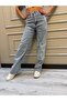 Hary 90's Snow Blue Lycra Super High Waist Wide Leg Loose Jeans Palazzo Pants - 5