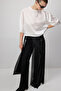 High Waist Denim Pants with Tassel Tassels