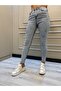 Carlos Laser Detail Blue High Waist Skinny Jean - 4