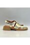 Perge Gold Real Leather Women's Sandals - 4