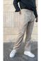 Single Pleat Detailed Gabardine Trousers - 2
