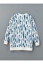 Lcw Modest Blue Crew Neck Print Women's Sweatshirt Tunic - 6