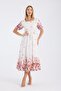 Patterned Belted Dress - 4