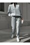 Winter Women's Gray Jogger Oversized Plus Size Sportswear Loose Fit Stretchy Comfortable Fabric Sweatpants - 3