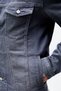 Men's Gray Washed Standard Fit Buttoned 100% Cotton Jean Jacket Hlthe042153 - 7