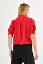 Short Shirt with Hidden Button Sleeve Detail - 6