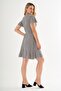 Tie-Up Flounce Double Breasted Dress - 5