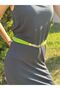 73X3 cm Glass Stone Buckle Elastic Women's Belt - 5