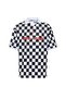 Oversize Polo Neck Jersey T-Shirt Black/White - 2