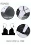 Women's Smooth Plunge Bras U-shaped Gathered Seamless Low-cut Backless Invisible Bra - 2