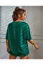 California West Coast Printed Nefti Green Oversize Cotton Tshirt Unisex - 3