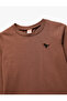 Dinosaur Embroidery Long Sleeve Crew Neck Cotton T-Shirt - 3