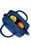Solid Lunch Bag with Detachable Strap and Zip Closure - 5