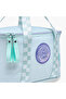 Solid Lunch Bag with Adjustable Strap and Zip Closure - 3